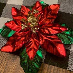 Metallic Christmas candle holders